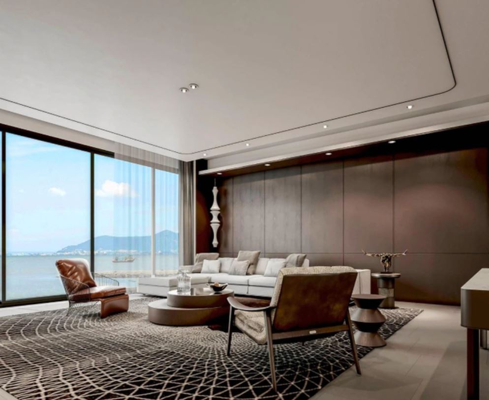 Không gian phòng khách khoáng đạt với bộ sưu tập nội thất mới nhất năm 2022 đến từ thương hiệu Minotti danh tiếng lừng lẫy nước Ý
