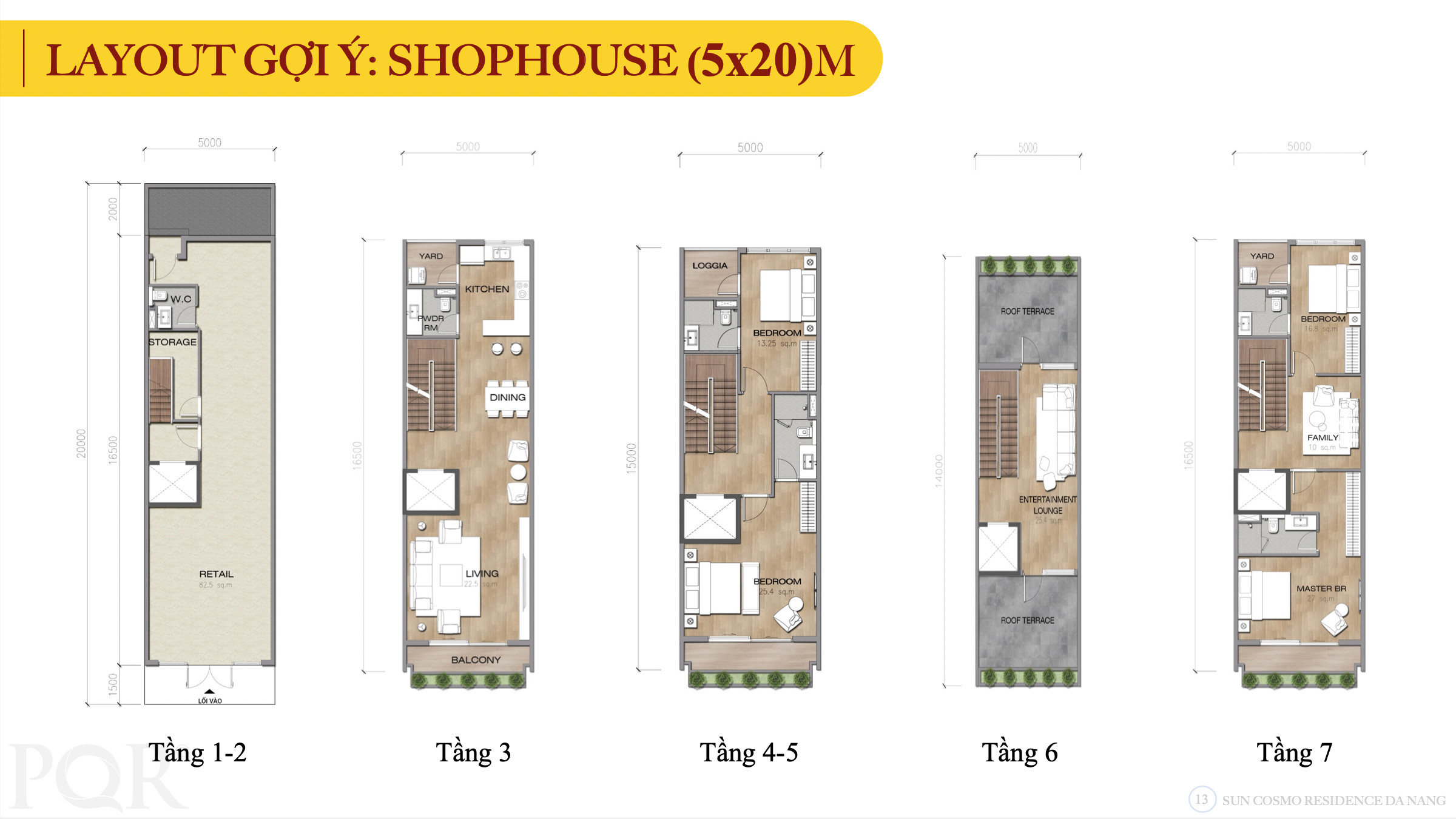 Thiết kế gợi ý shophouse Sun Cosmo Residence Đà Nẵng 1